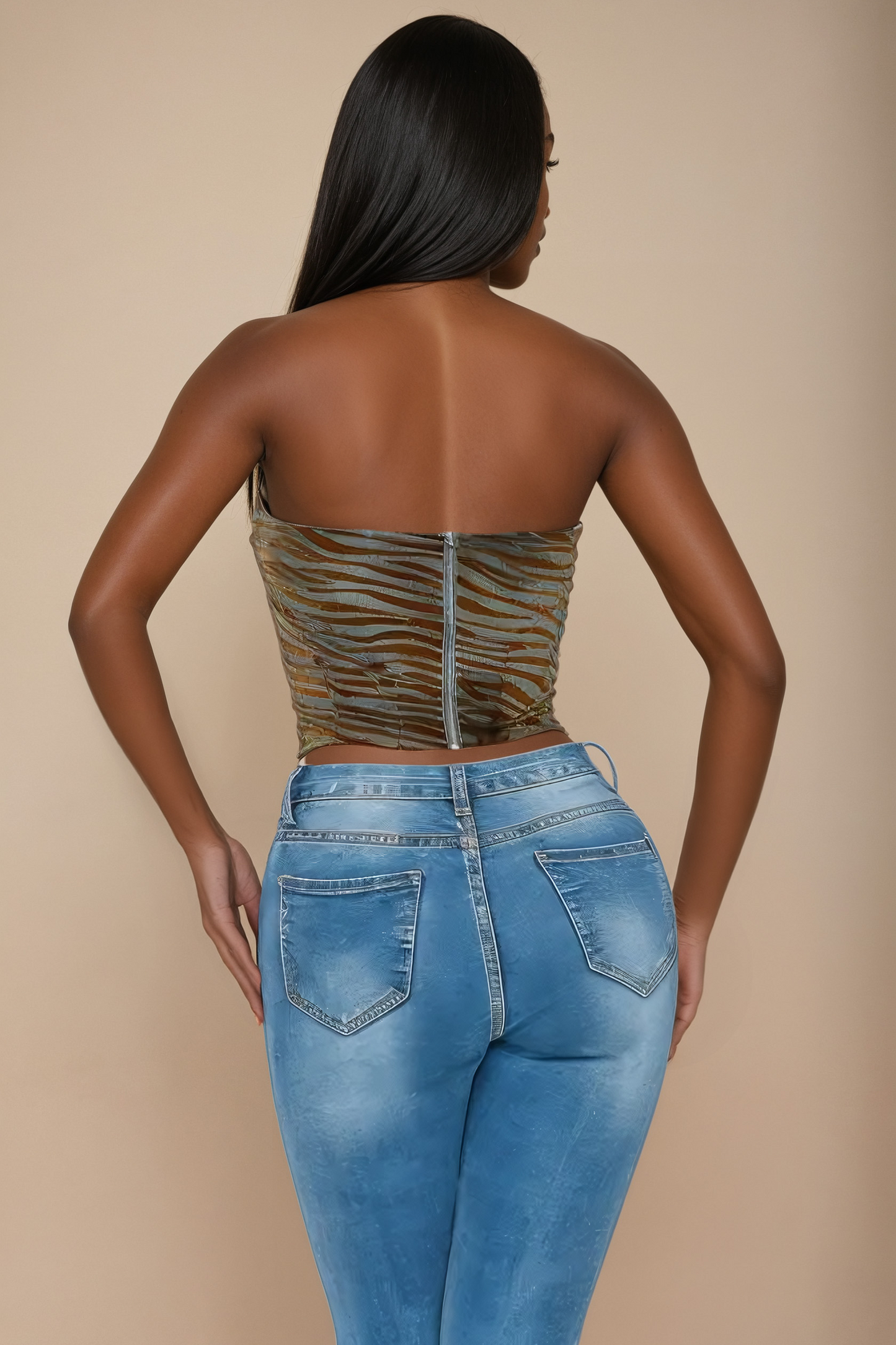 Velvet Corset Top - Kays' Klothing